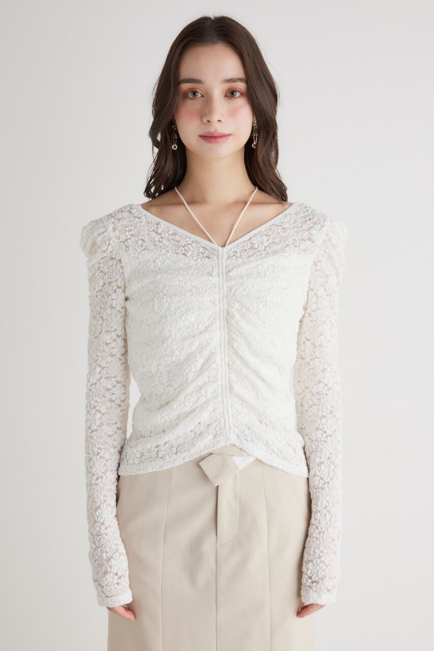 rienda「バンピーレースFIT TOP」|Tシャツ・カットソー|