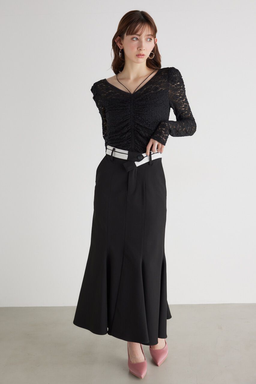 rienda「バンピーレースFIT TOP」|Tシャツ・カットソー|