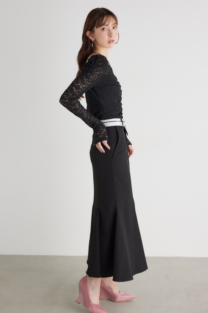 rienda「バンピーレースFIT TOP」|Tシャツ・カットソー|