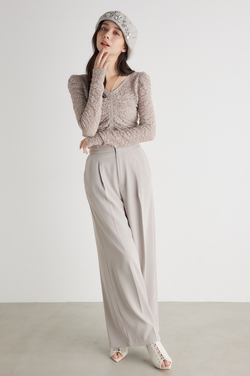 rienda「バンピーレースFIT TOP」|Tシャツ・カットソー|