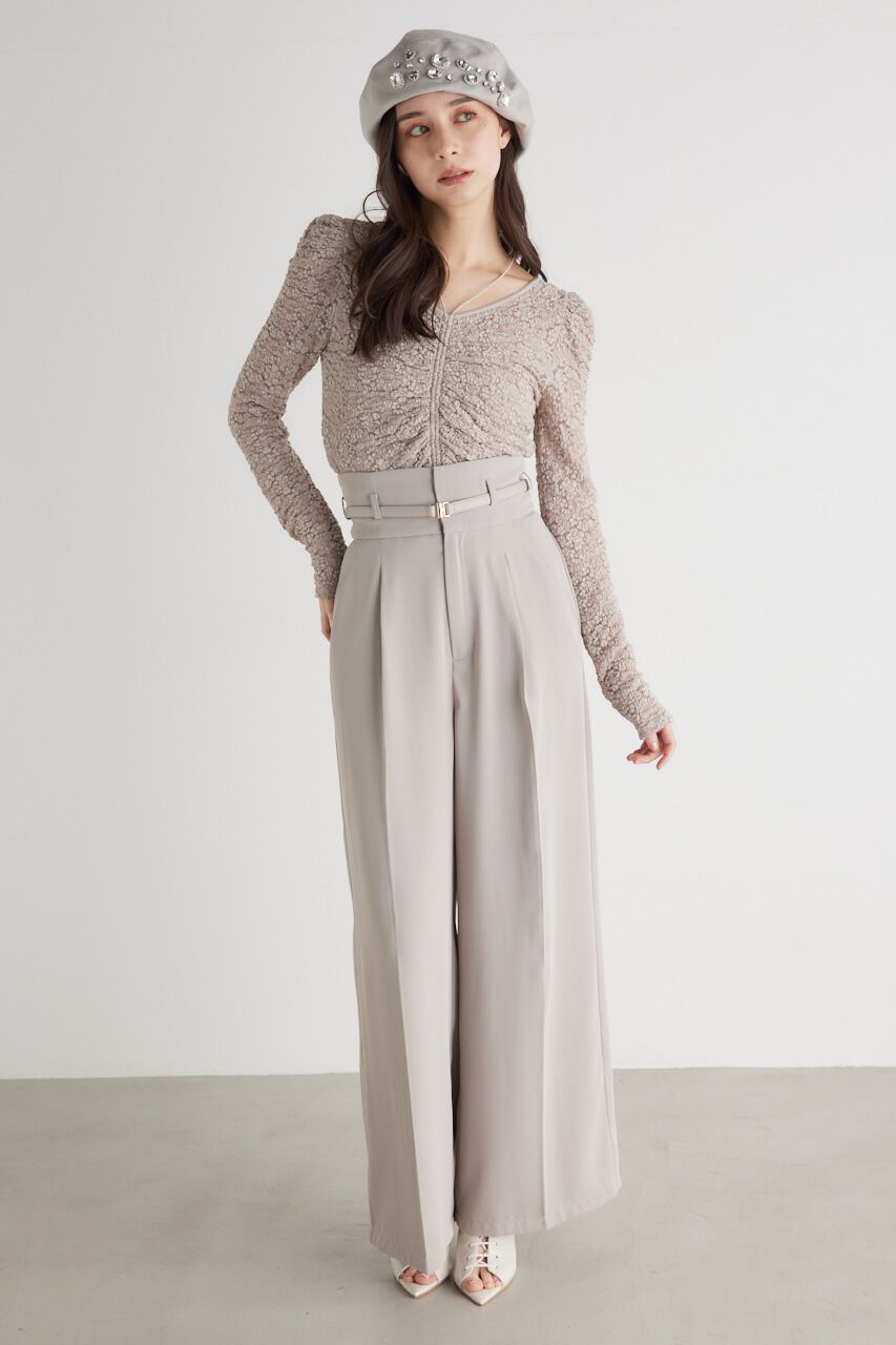 rienda「バンピーレースFIT TOP」|Tシャツ・カットソー|