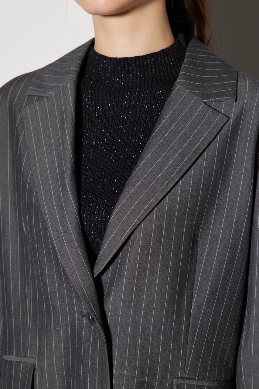 rienda「ストライプシングルテーラージャケット」|その他|