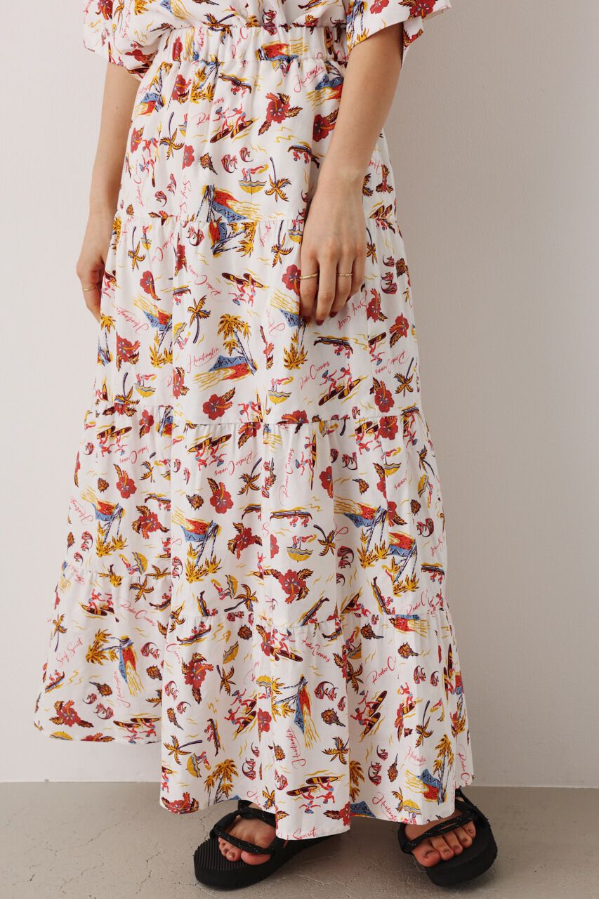 RODEO CROWNS「パターンアロハティアードスカート」|スカート|