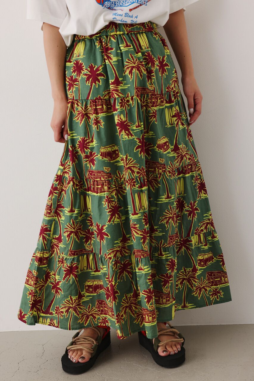 RODEO CROWNS「パターンアロハティアードスカート」|スカート|