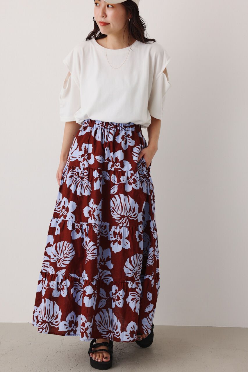 RODEO CROWNS「パターンアロハティアードスカート」|スカート|