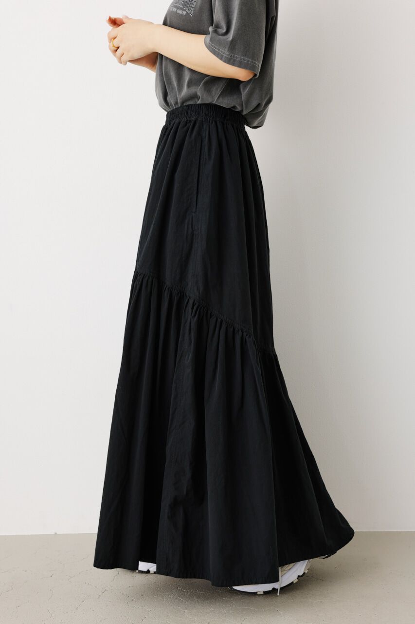 RODEO CROWNS「ギャザー切り替えロングスカート」|スカート|