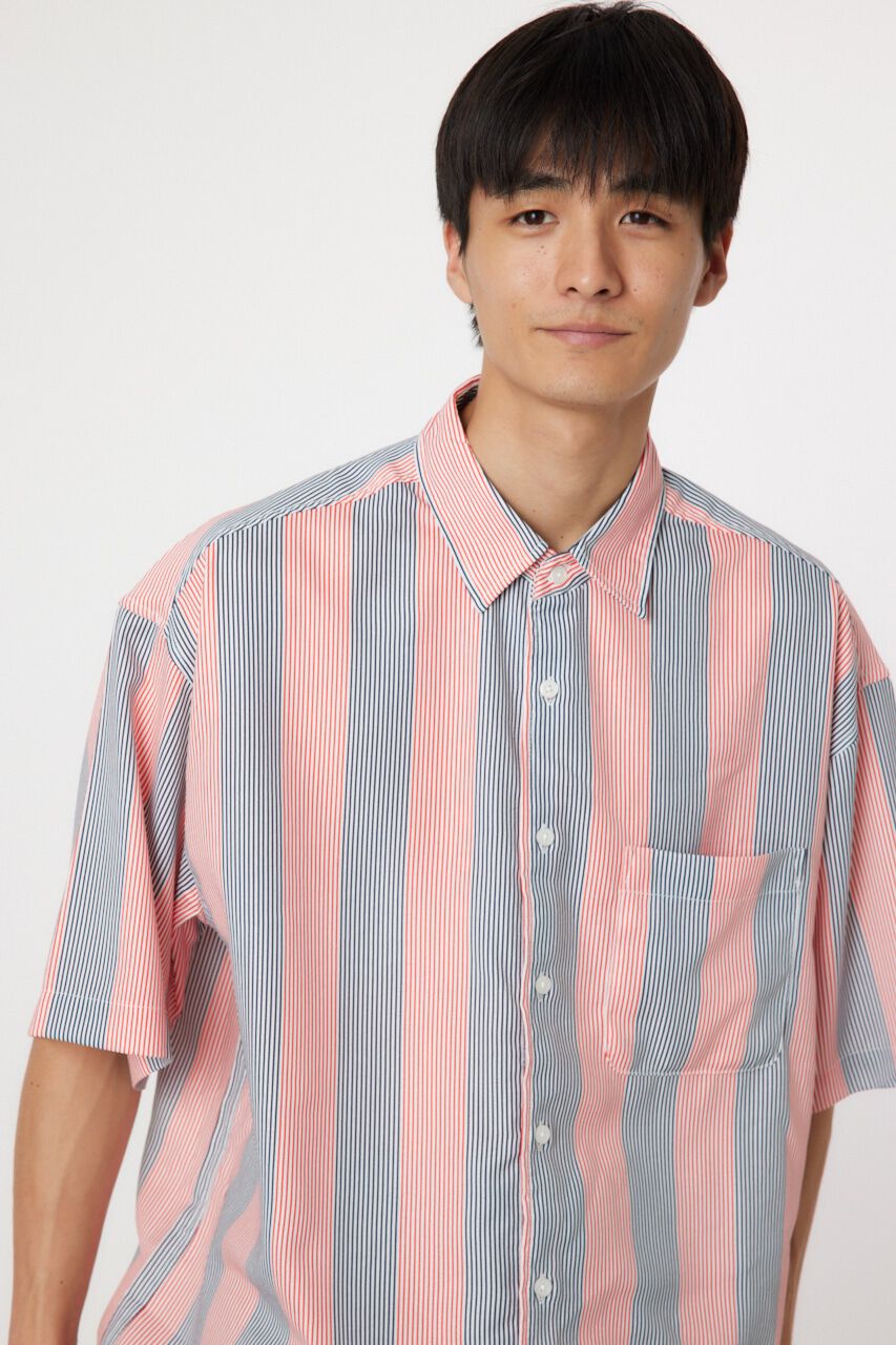 RODEO CROWNS「マルチストライプシャツ」|シャツ・ブラウス|柄RED5