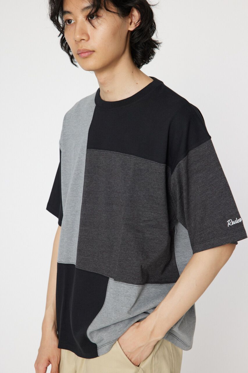 RODEO CROWNS「パッチワーク Tシャツ」|Tシャツ・カットソー|BLK