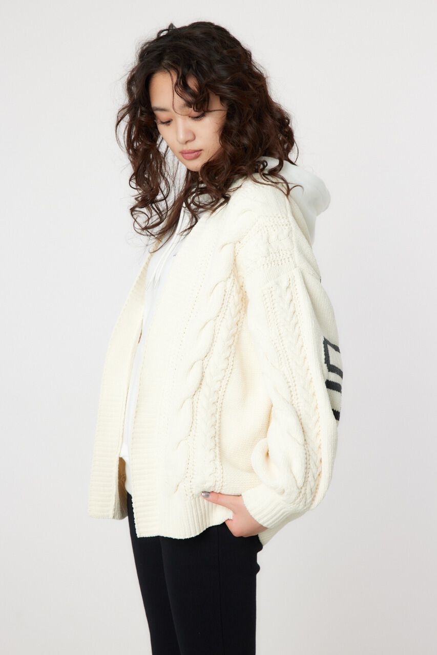 RODEO CROWNS「ロゴモールニットトッパー」|カーディガン|