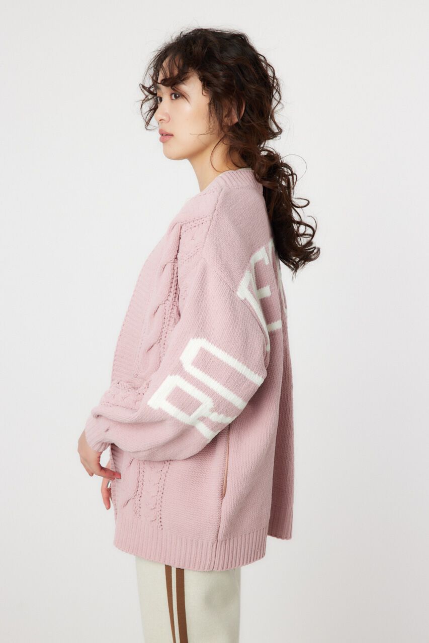 RODEO CROWNS「ロゴモールニットトッパー」|カーディガン|