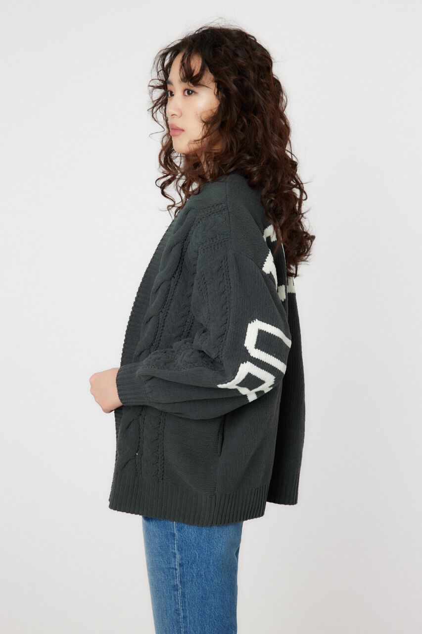 RODEO CROWNS「ロゴモールニットトッパー」|カーディガン|