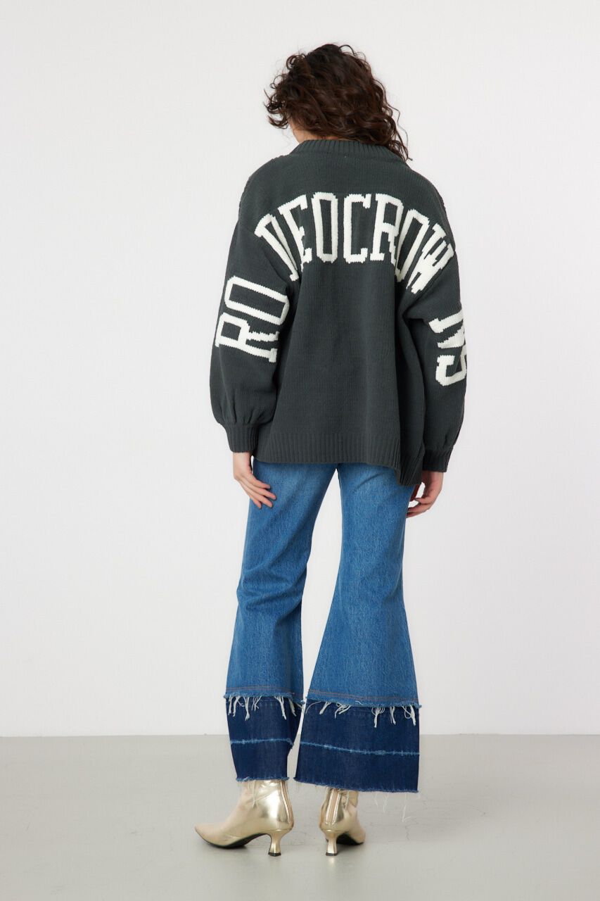 RODEO CROWNS「ロゴモールニットトッパー」|カーディガン|