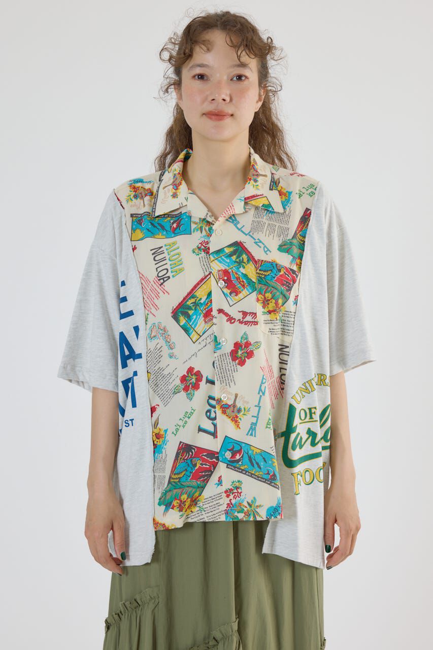 RODEO CROWNS「ドッキングアロハビッグシャツ」|シャツ・ブラウス|