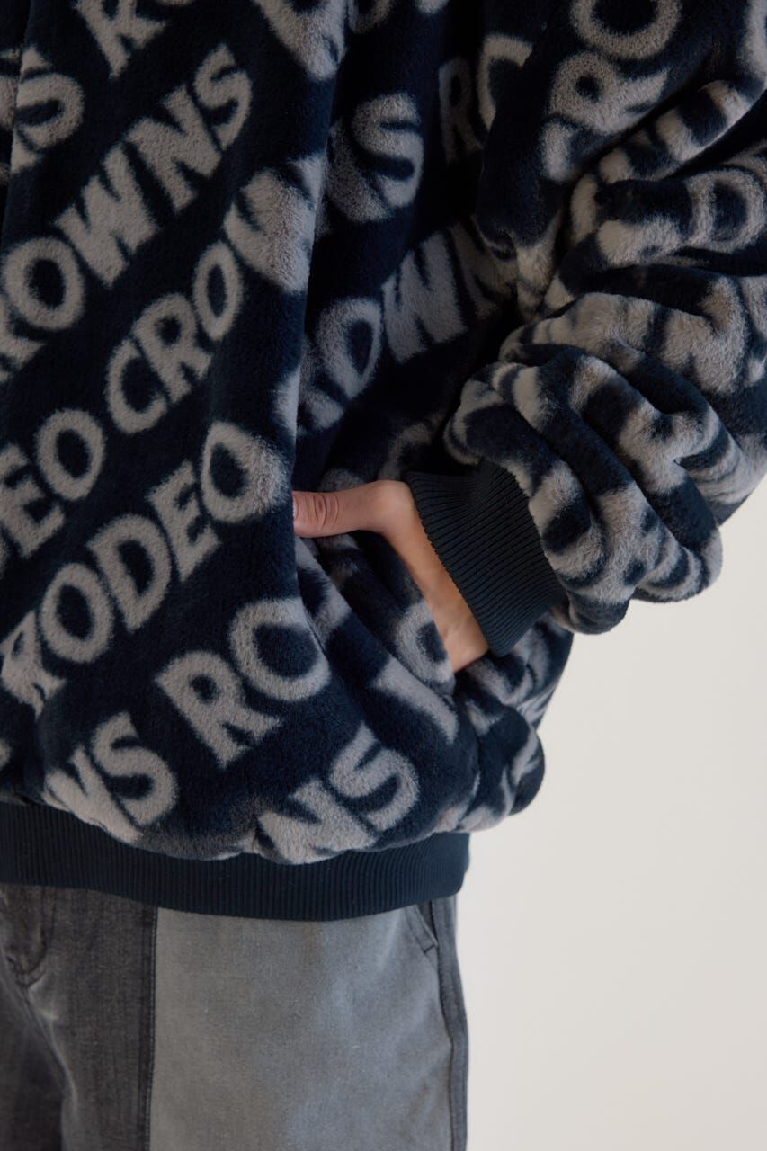 RODEO CROWNS「オールオーバーロゴファーブルゾン」|ブルゾン・スタジャン|