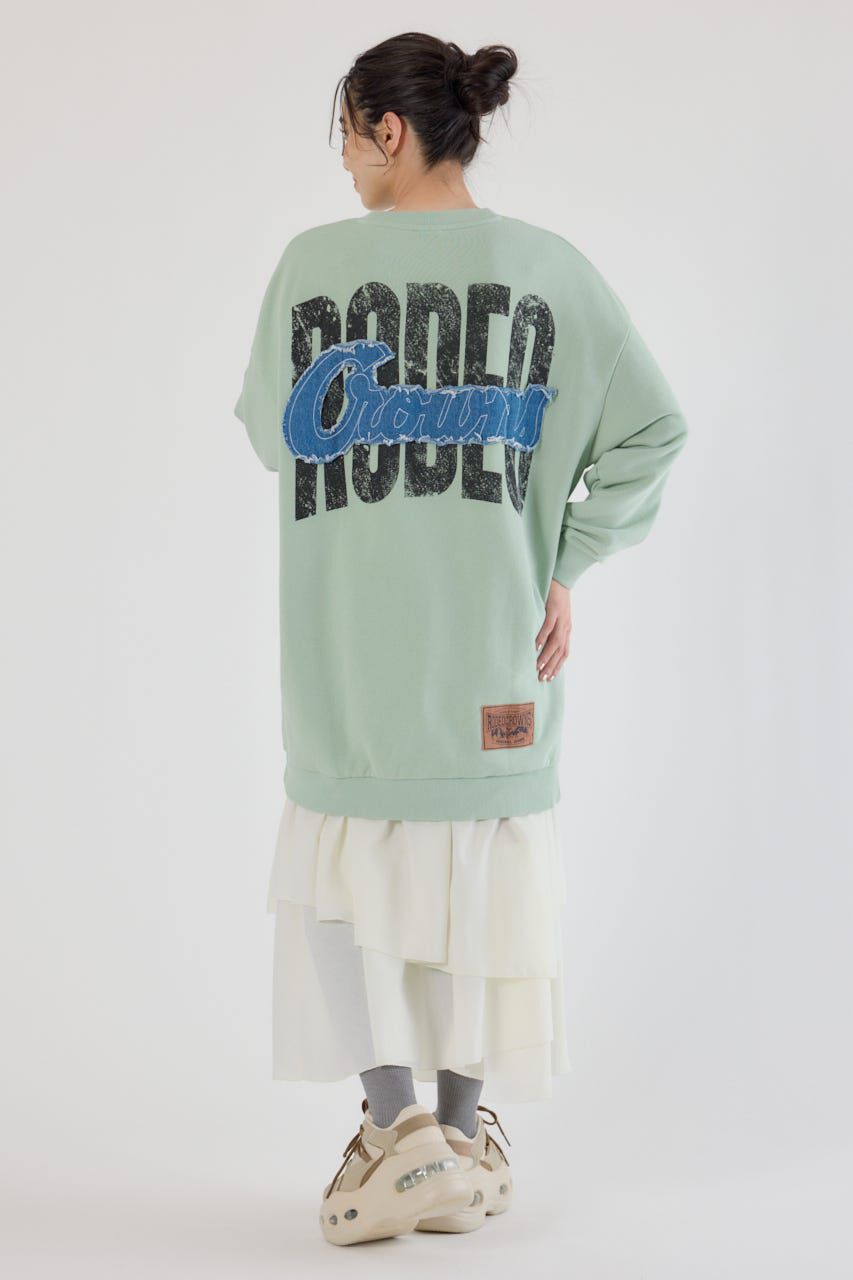 RODEO CROWNS「グランジロゴデニムアップリケワンピース」|ワンピース|