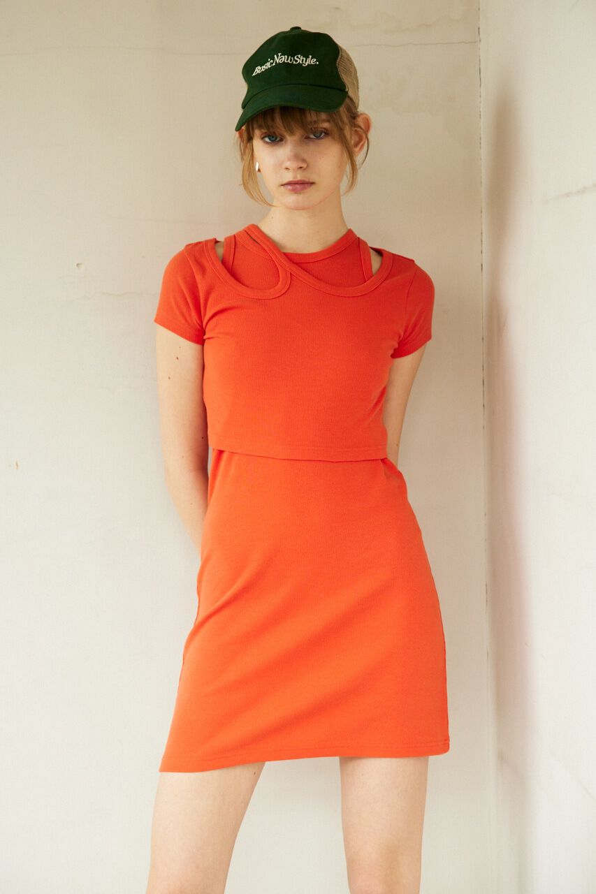 SLY「2P TEREKO ショートワンピース」|ワンピース|