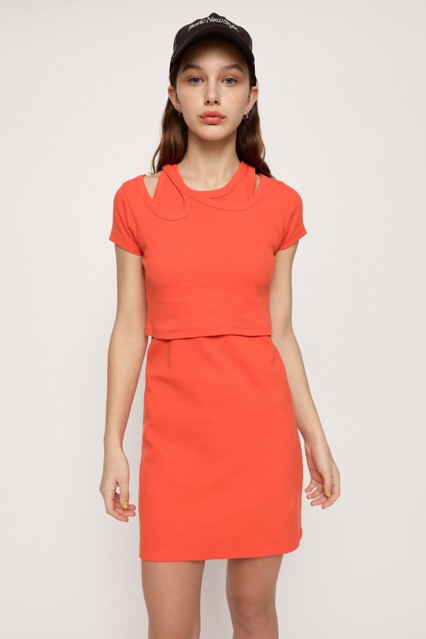 SLY「2P TEREKO ショートワンピース」|ワンピース|