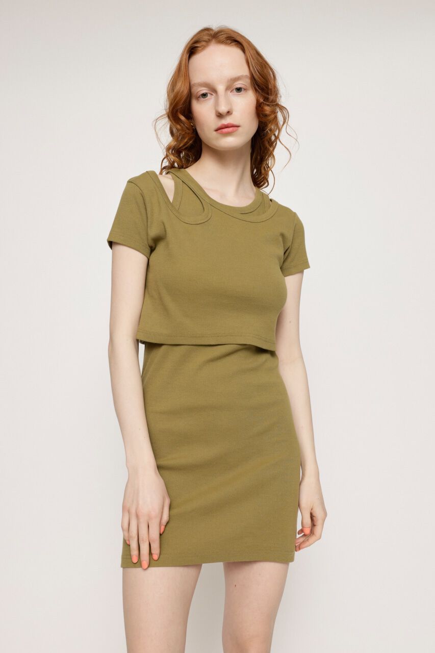 SLY「2P TEREKO ショートワンピース」|ワンピース|