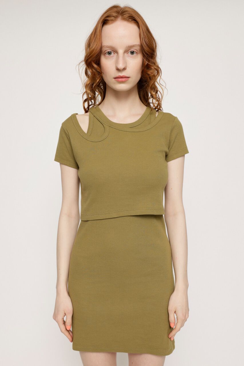 SLY「2P TEREKO ショートワンピース」|ワンピース|