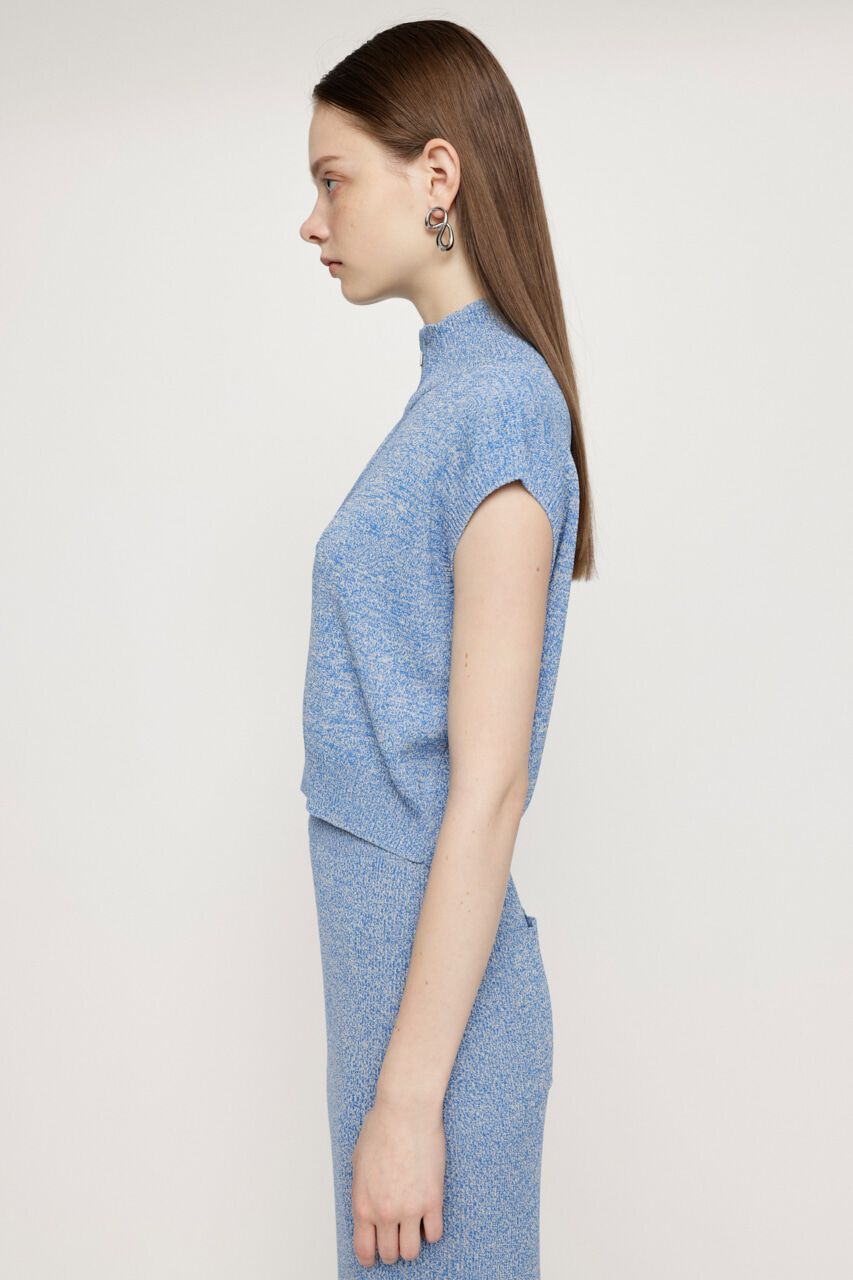 SLY「HALF ZIP KNIT トップス」|タンクトップ|