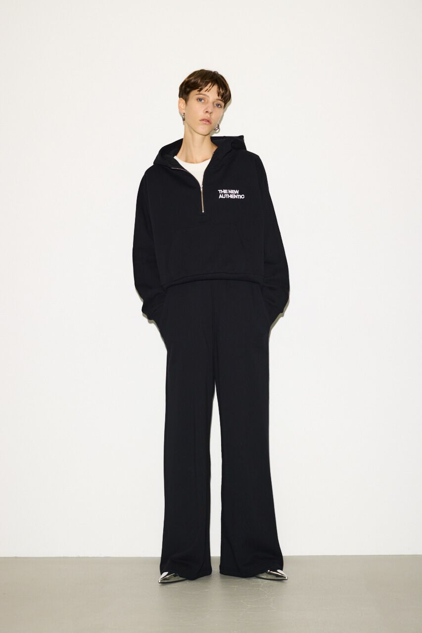 SLY「HALF ZIP COTTON SW HOODIE」|パーカー|