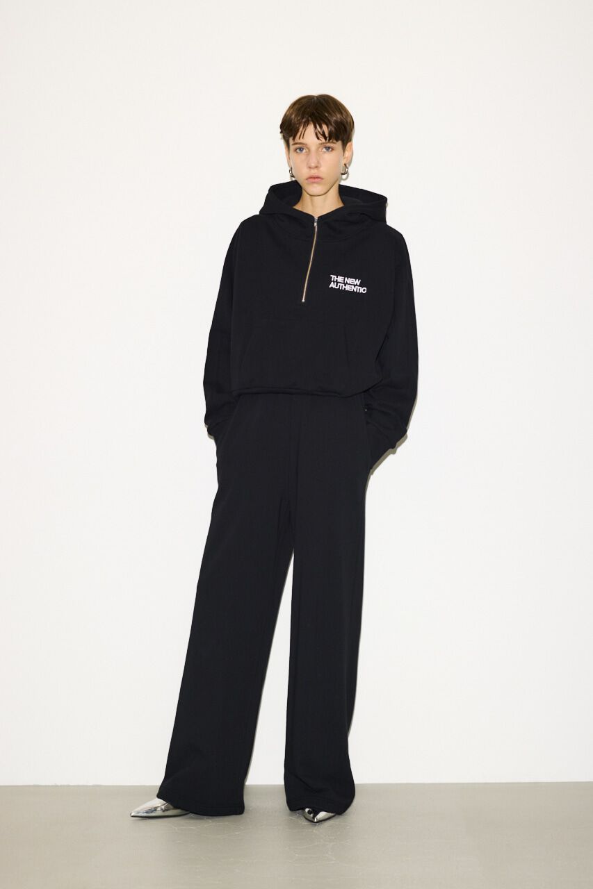 SLY「HALF ZIP COTTON SW HOODIE」|パーカー|