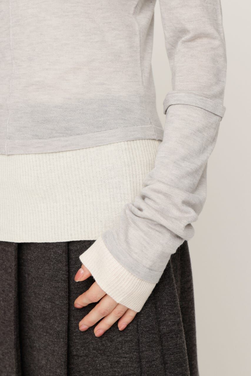 SLY「LAYERED KNIT トップス」|ニット・セーター|