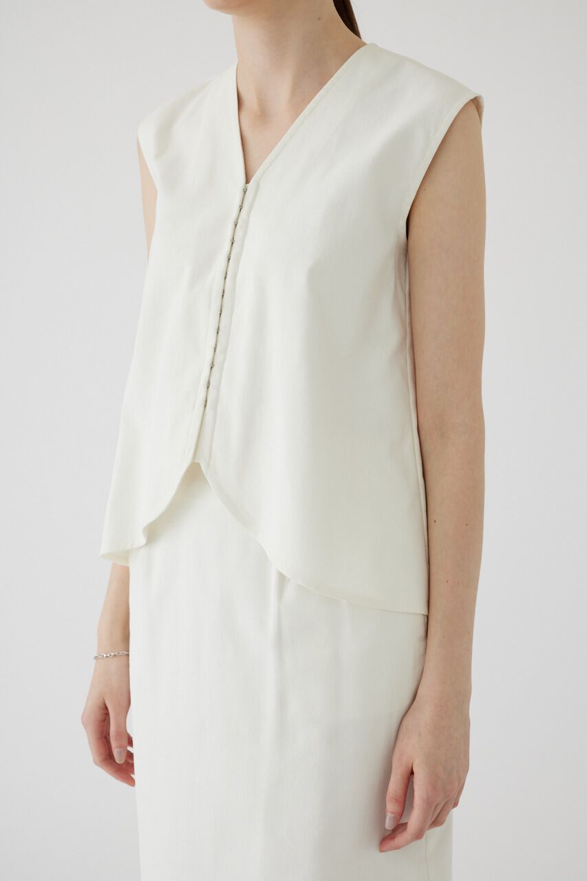 RIM.ARK 「Linen mix vest tops」|シャツ・ブラウス|