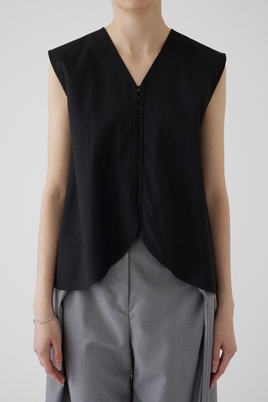 RIM.ARK 「Linen mix vest tops」|シャツ・ブラウス|