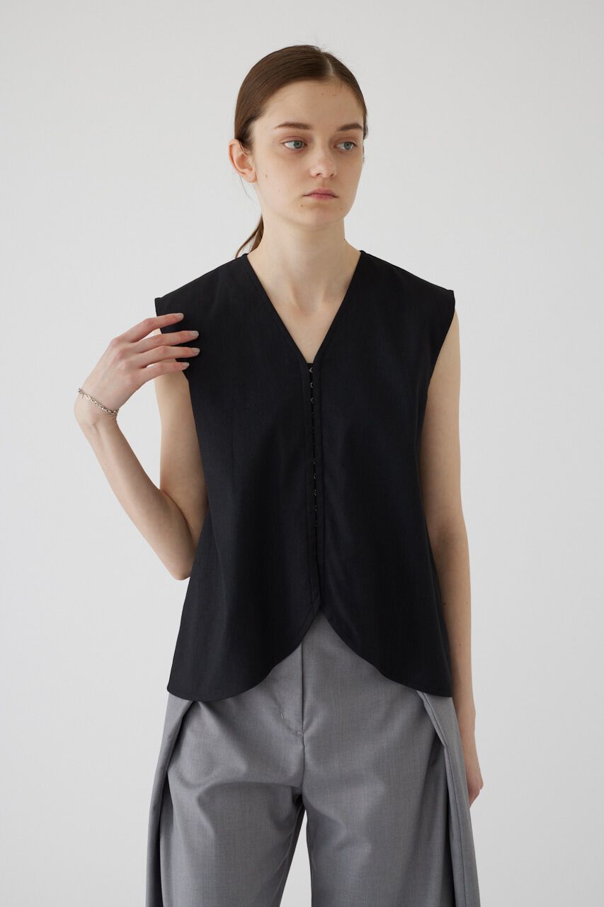 RIM.ARK 「Linen mix vest tops」|シャツ・ブラウス|