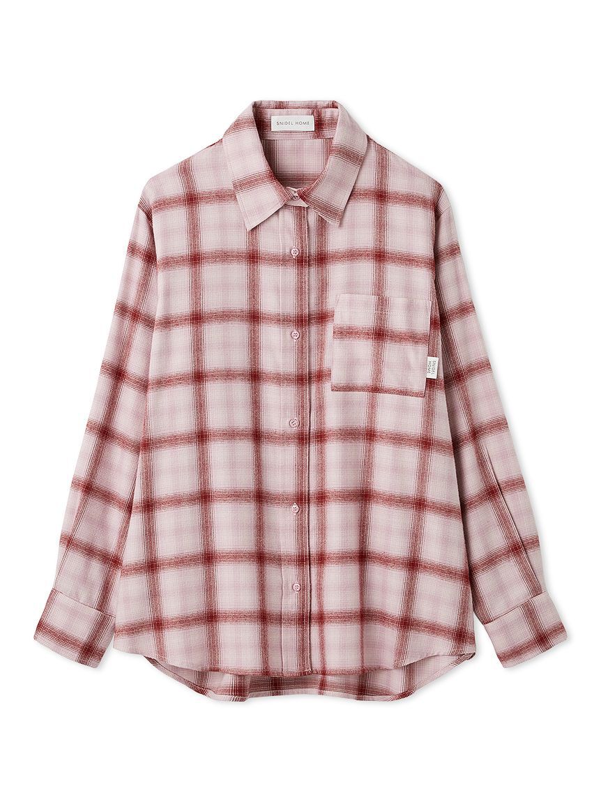 SNIDEL HOME「ネルチェックシャツ」|ルームウェア|