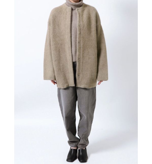 ELENDEEK「CN RACCOON MIX W CARDIGAN」|カーディガン|