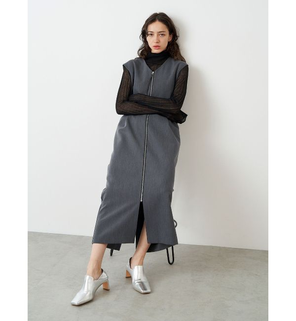 ELENDEEK「CENTER ZIP I-LINE OP」|ワンピース|