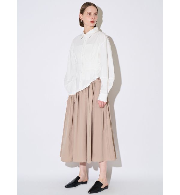 ELENDEEK「WAVE LINE TUCK OP」|ワンピース|