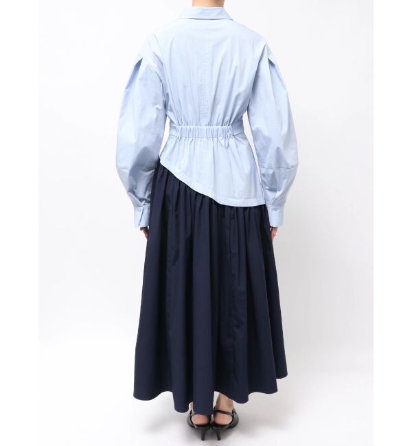 ELENDEEK「WAVE LINE TUCK OP」|ワンピース|