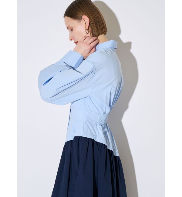 ELENDEEK「WAVE LINE TUCK OP」|ワンピース|