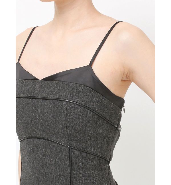 RESEXXY「バイカラーアシンメトリーキャミワンピース」|ワンピース|