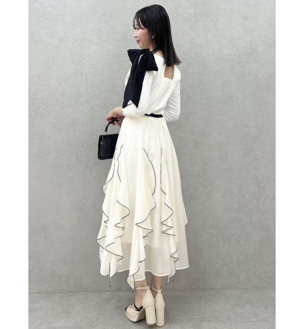 dazzlin「ペタルヘムオーガンスカート」|スカート|