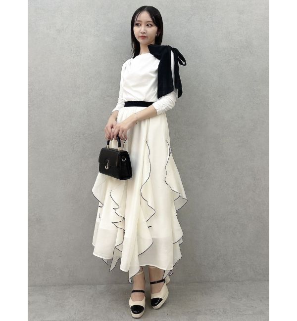 dazzlin「ペタルヘムオーガンスカート」|スカート|