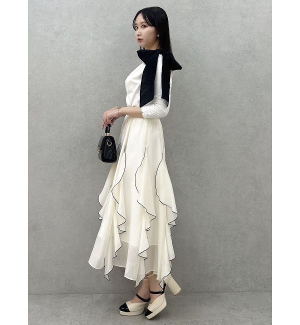 dazzlin「ペタルヘムオーガンスカート」|スカート|