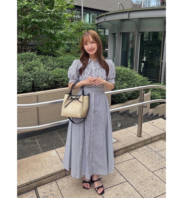 dazzlin「【POLO BCSコラボ/再生産】コルセットスウィッチングシャツワンピース」|ワンピース|