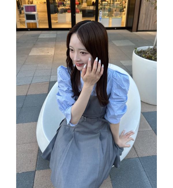 dazzlin「レイヤードシャツミニワンピース」|ワンピース|