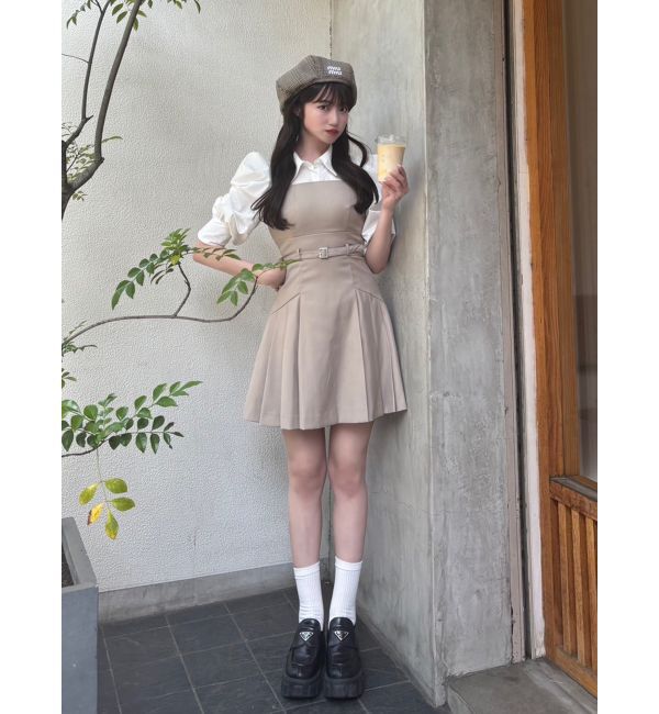 dazzlin「レイヤードシャツミニワンピース」|ワンピース|