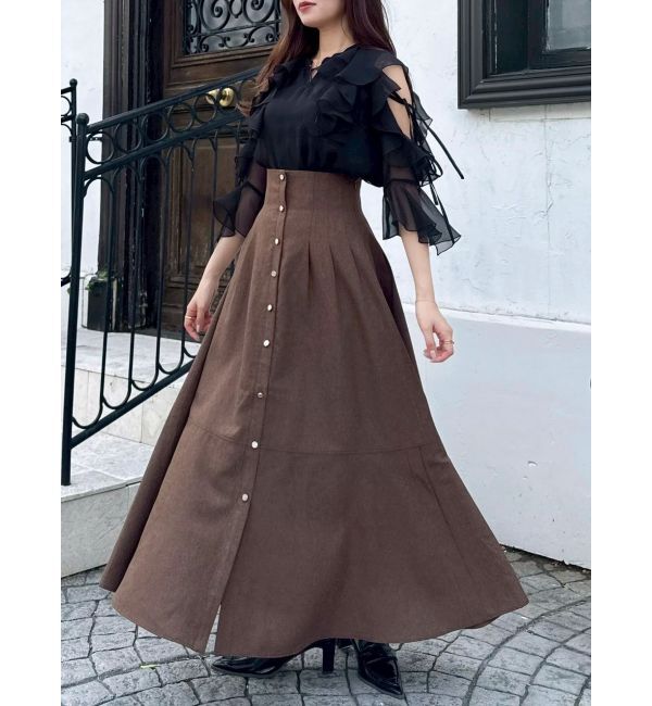 dazzlin「ハイウエストエアリースカート」|スカート|