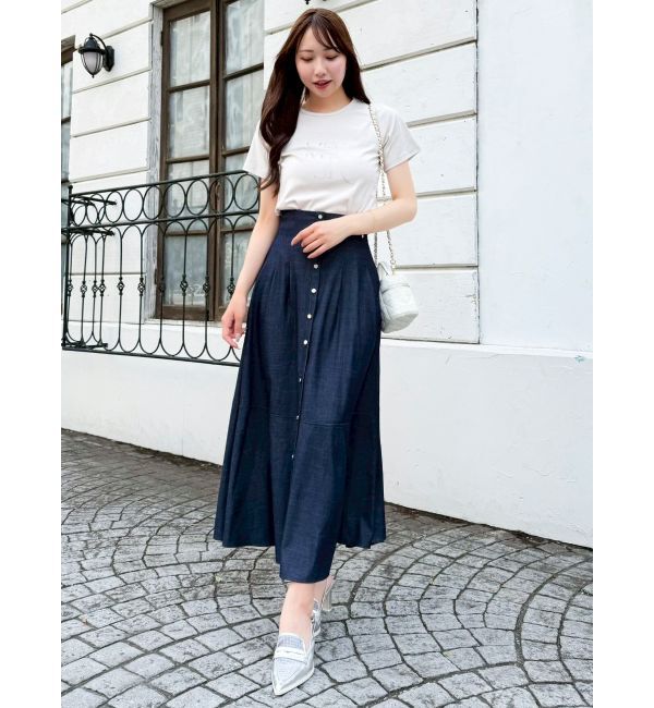 dazzlin「ハイウエストエアリースカート」|スカート|