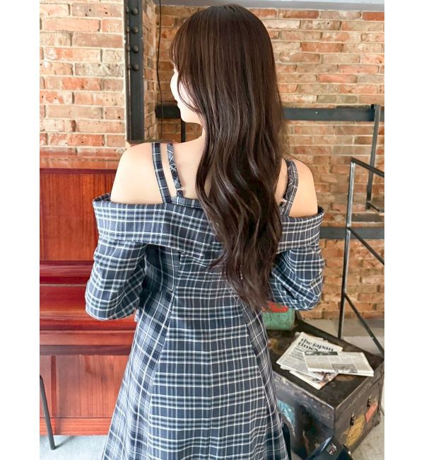 dazzlin「レイヤードイレヘムシャツワンピース」|ワンピース|