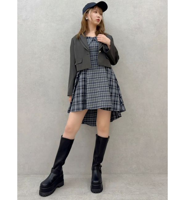 dazzlin「レイヤードイレヘムシャツワンピース」|ワンピース|