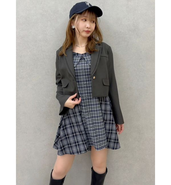 dazzlin「レイヤードイレヘムシャツワンピース」|ワンピース|