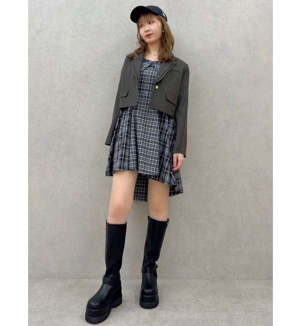 dazzlin「レイヤードイレヘムシャツワンピース」|ワンピース|