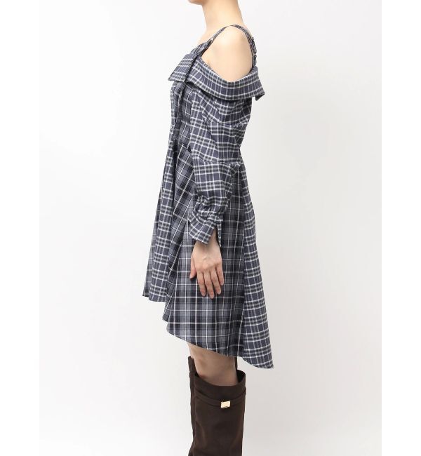 dazzlin「レイヤードイレヘムシャツワンピース」|ワンピース|